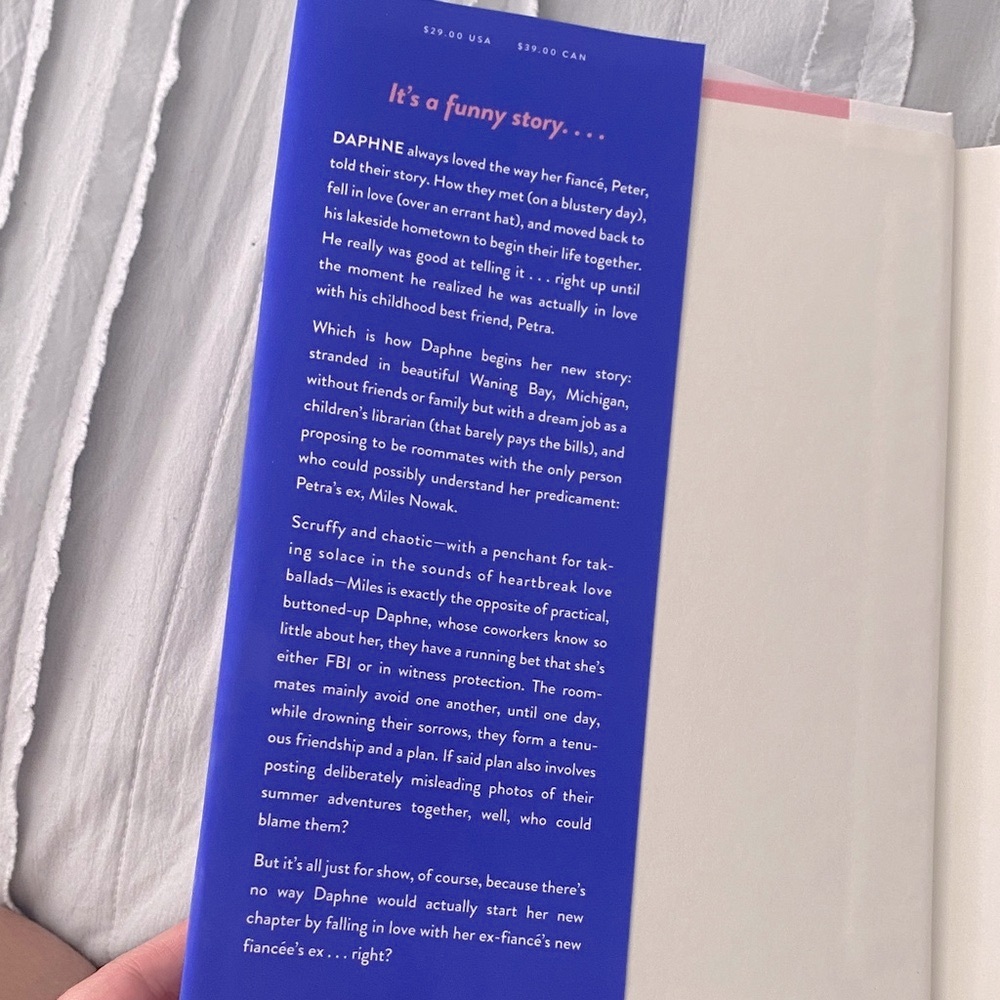 'Funny Story' Novel by Emily Henry - Blue Hardcover - Picture 4 of 4